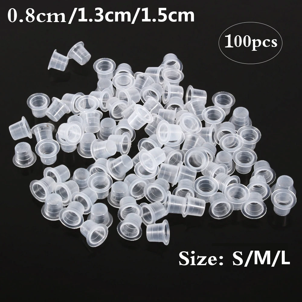 100Pcs Tattoo Plastic Tattoo I - Calligraphy Ink Bottle ulasan dan harga
