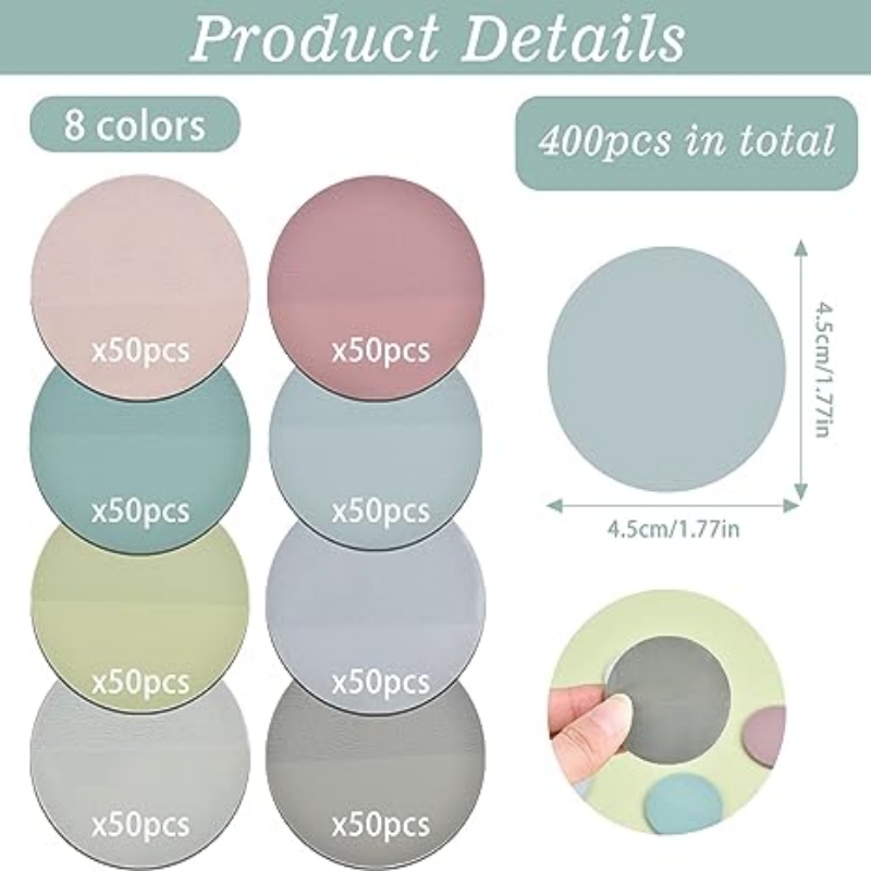 400pcs Morandi Sticky Notes, C - Index Tab Divider ulasan dan harga