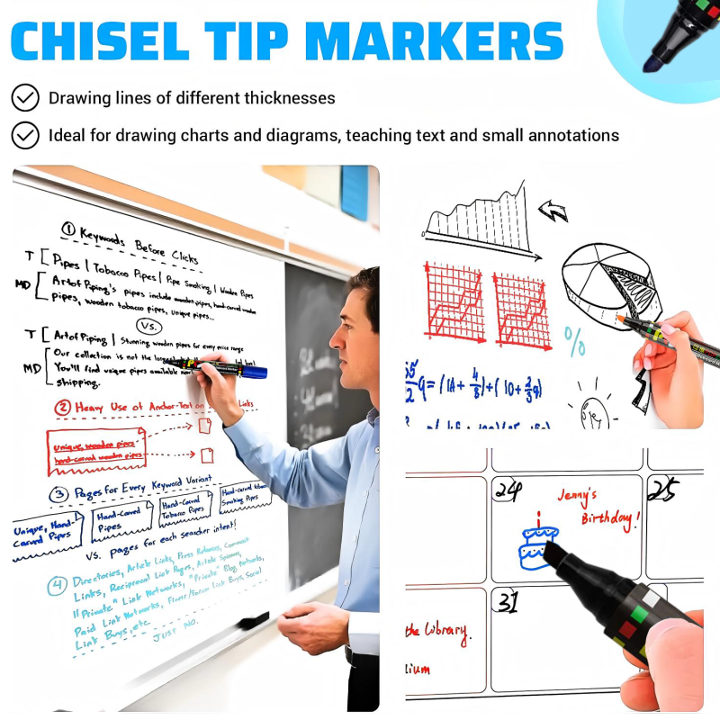 12Colors Whiteboard Marker Set - Whiteboard Marker Set ulasan dan harga