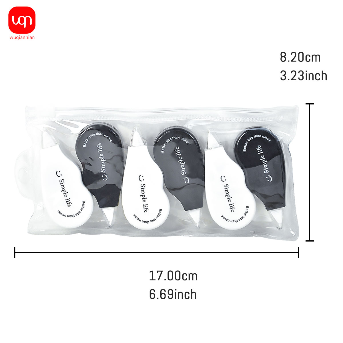 WQN - Black and White Mini Cor - Office Supply Office Stationery Items ulasan dan harga