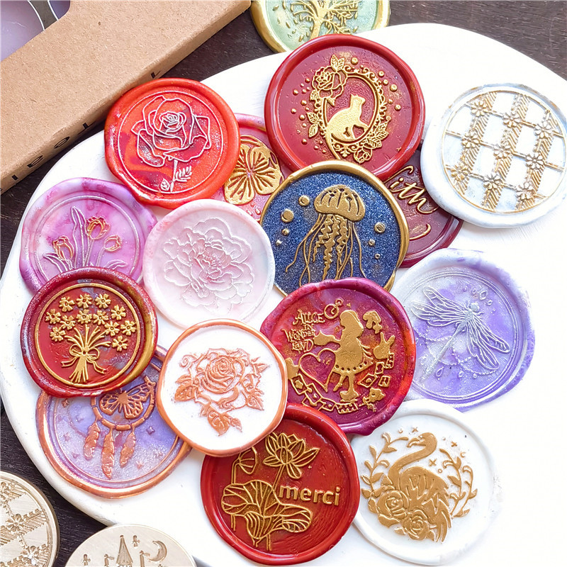 Jellyfish Starfish Butterfly C - Wax Seal Stamp Kit ulasan dan harga