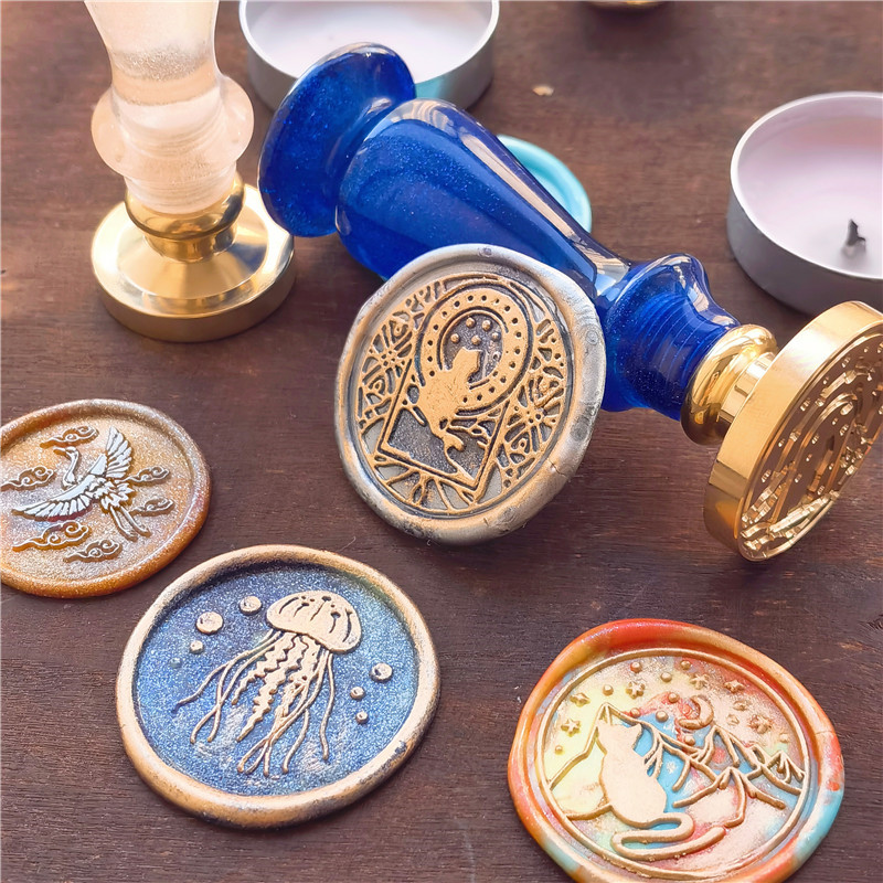 Jellyfish Starfish Butterfly C - Wax Seal Stamp Kit ulasan dan harga