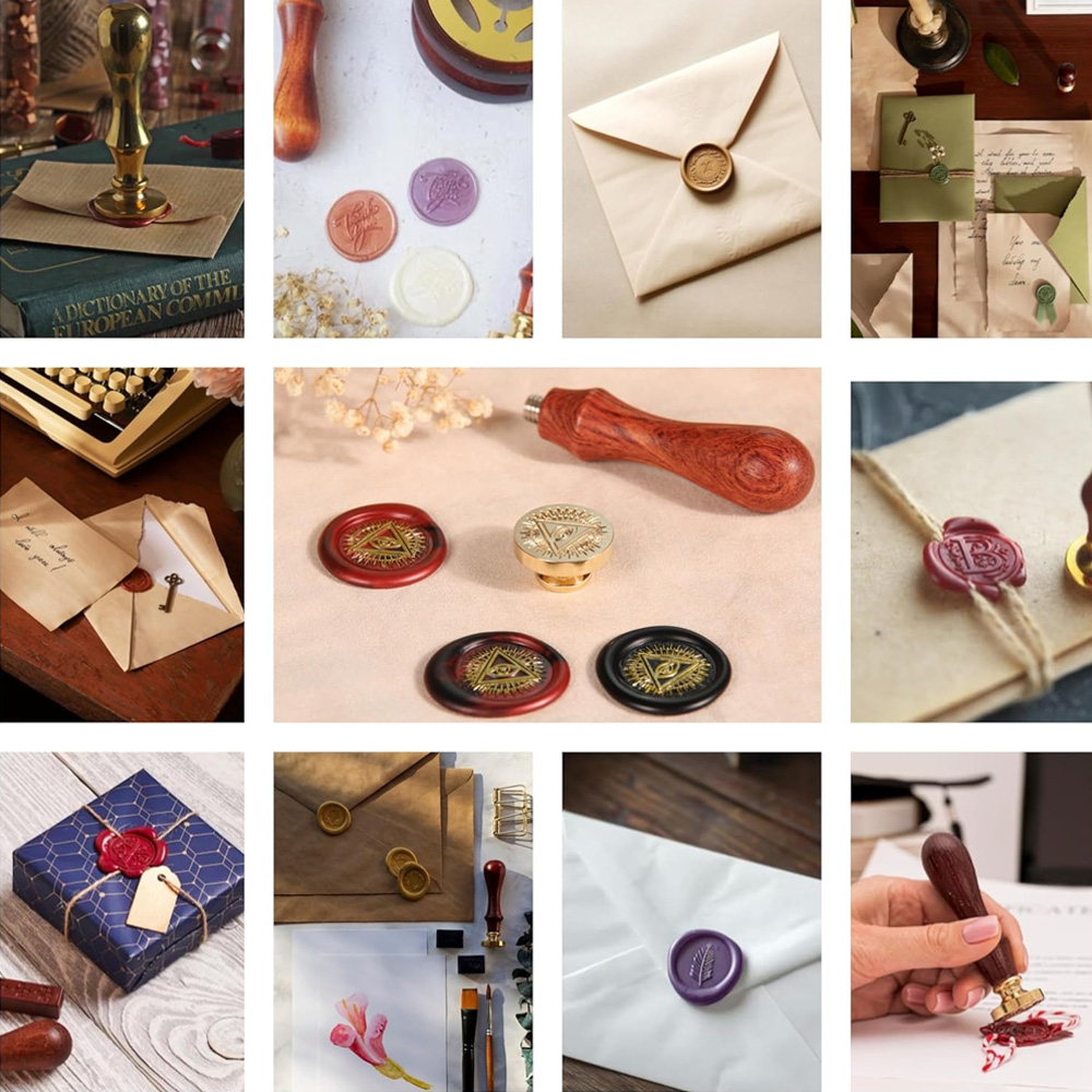 Custom Wedding Initials Brass  - Wax Seal Stamp Kit ulasan dan harga
