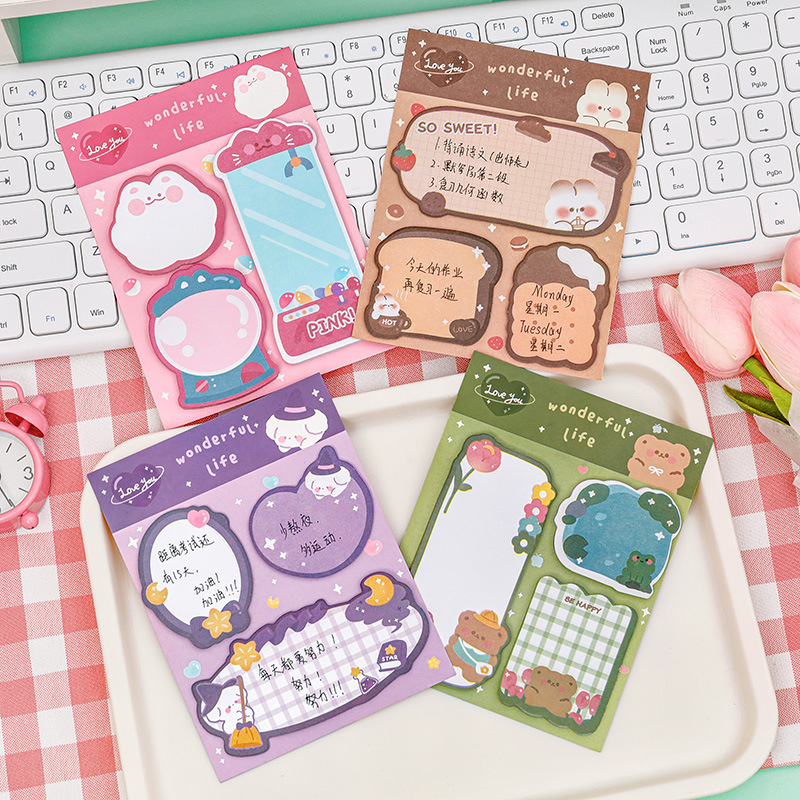 1 Piece Cartoon Adhesive Cute  - Office Supply Office Stationery Items ulasan dan harga