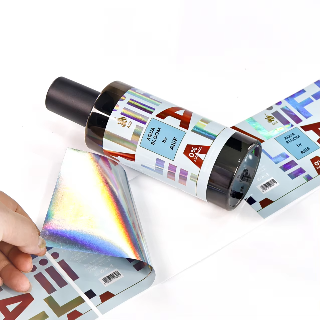 Custom Holographic Laser Label - Sticker Label Roll ulasan dan harga