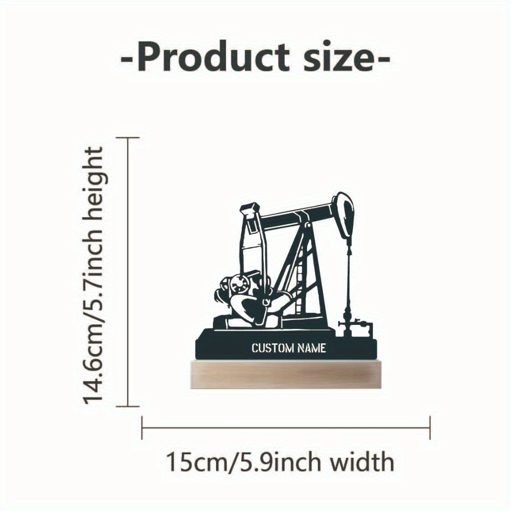 Personalized Oil Rig Desk Name - Desk Name Plate ulasan dan harga