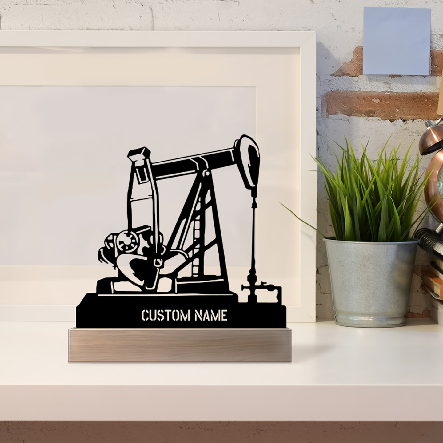 Personalized Oil Rig Desk Name - Desk Name Plate ulasan dan harga