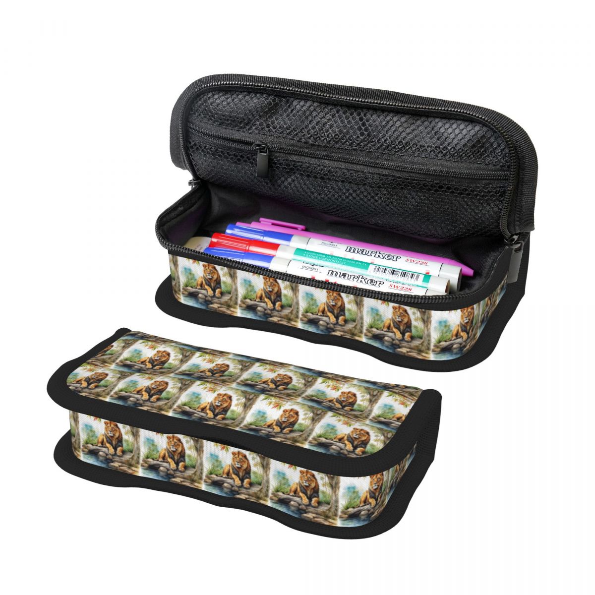 A Lion In A Forest Pencil Case - Lion Stationery & Office Supply(Kunshan)Co.Ltd ulasan dan harga