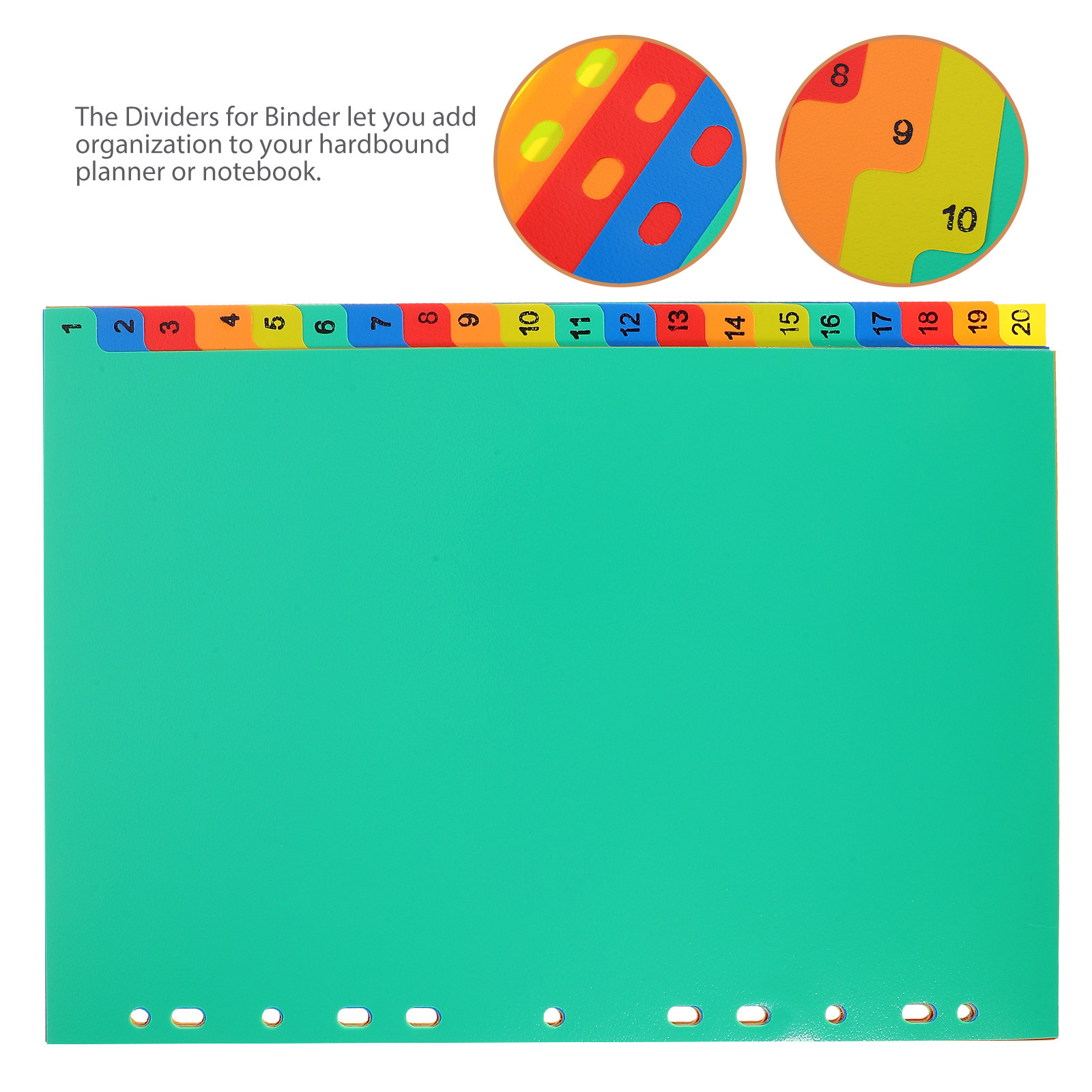 20Pcs Notebook Dividers Colorf - Index Tab Divider ulasan dan harga