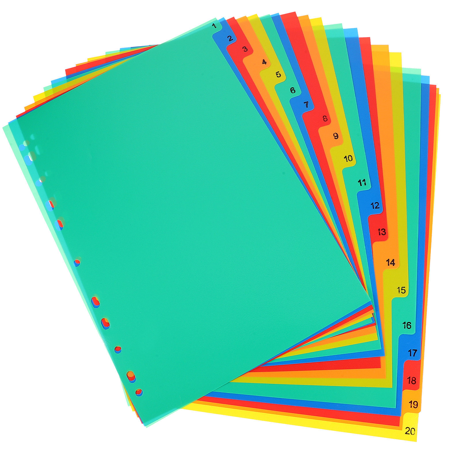 20Pcs Notebook Dividers Colorf - Index Tab Divider ulasan dan harga