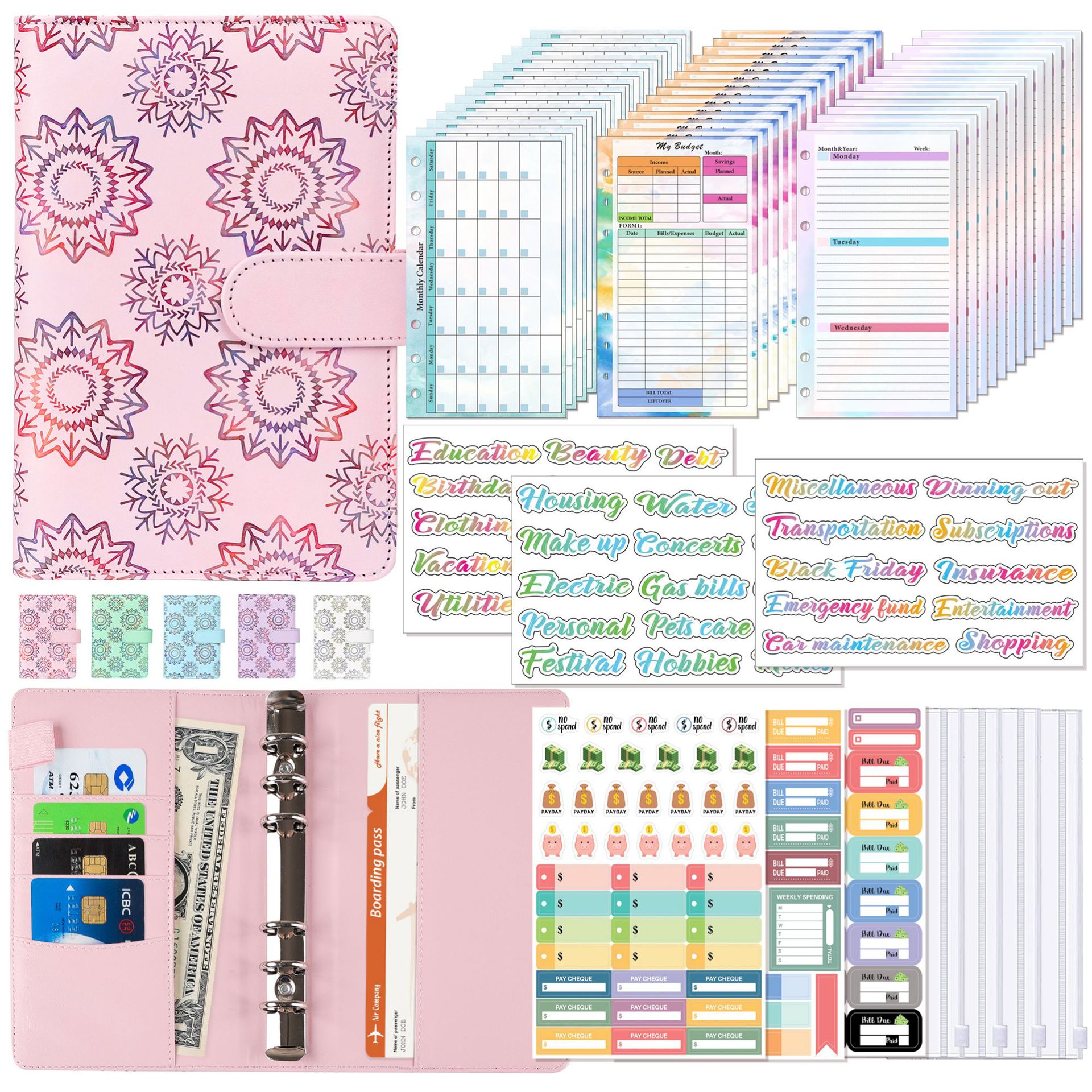 A6 Binder Budget Planner Noteb - Planner Weekly Budget ulasan dan harga
