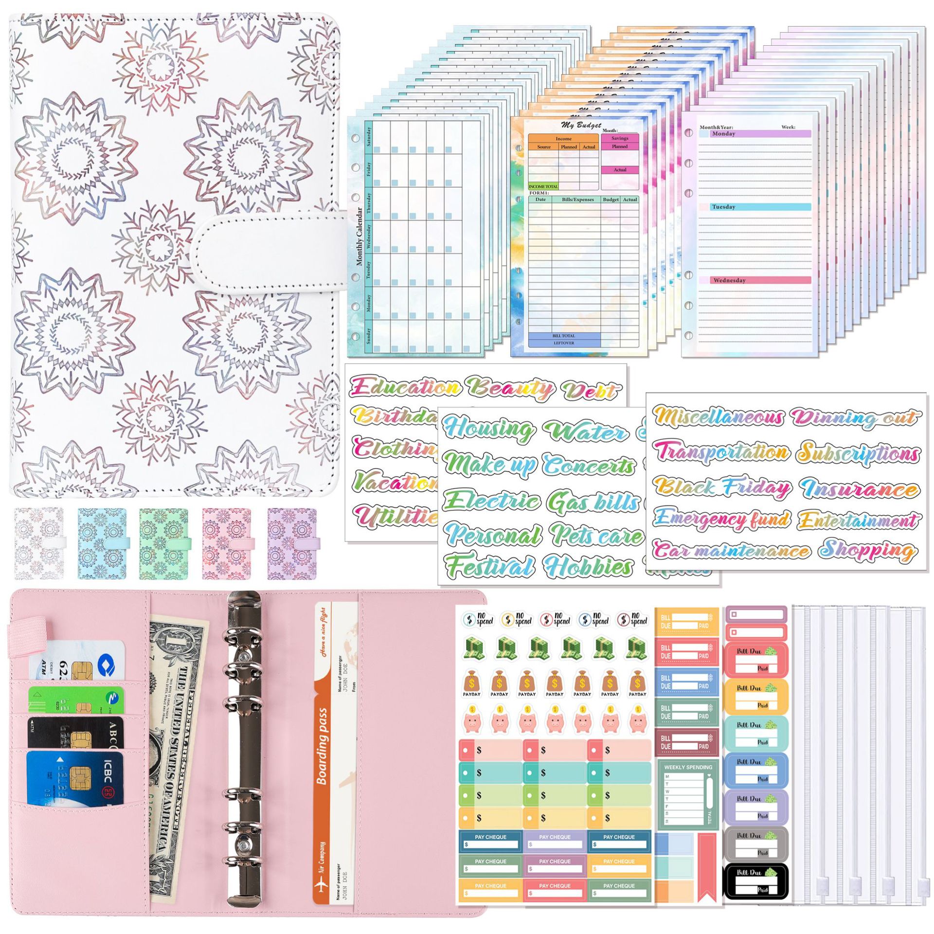 A6 Binder Budget Planner Noteb - Planner Weekly Budget ulasan dan harga