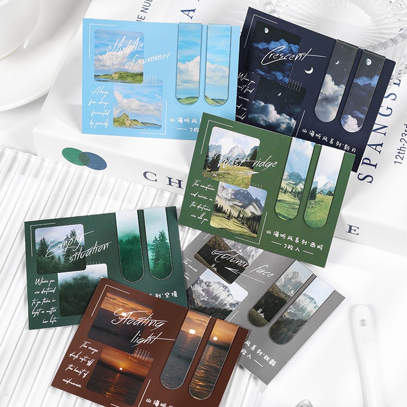 6pcs Magnetic Bookmarks Set Fa - Paperclip Magnetic Set ulasan dan harga