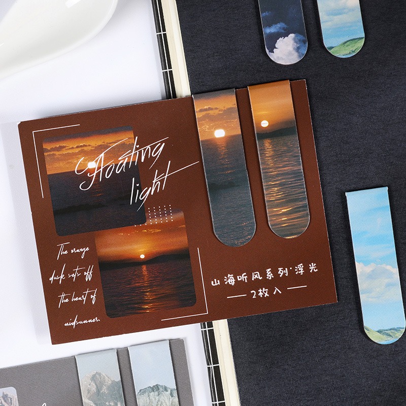 6pcs Magnetic Bookmarks Set Fa - Paperclip Magnetic Set ulasan dan harga