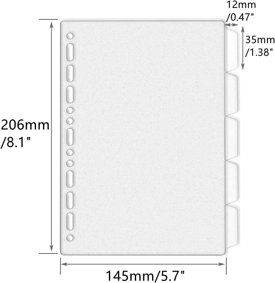 A4 A5 B5 Binder Dividers Gener - Index Tab Divider ulasan dan harga