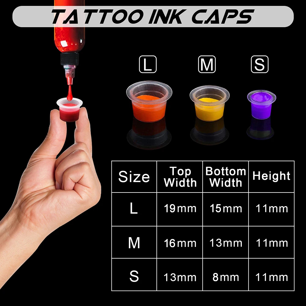 1000/100pcs Disposable Tattoo  - Calligraphy Ink Bottle ulasan dan harga