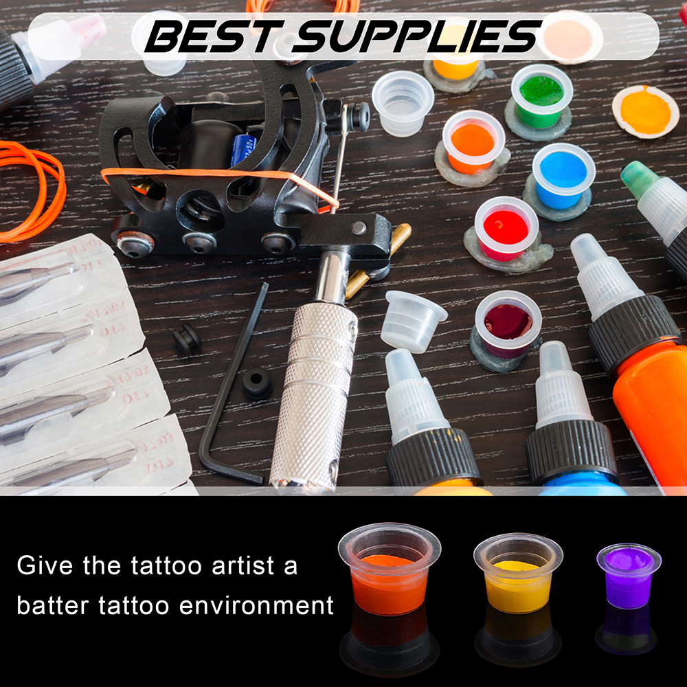 1000/100pcs Disposable Tattoo  - Calligraphy Ink Bottle ulasan dan harga