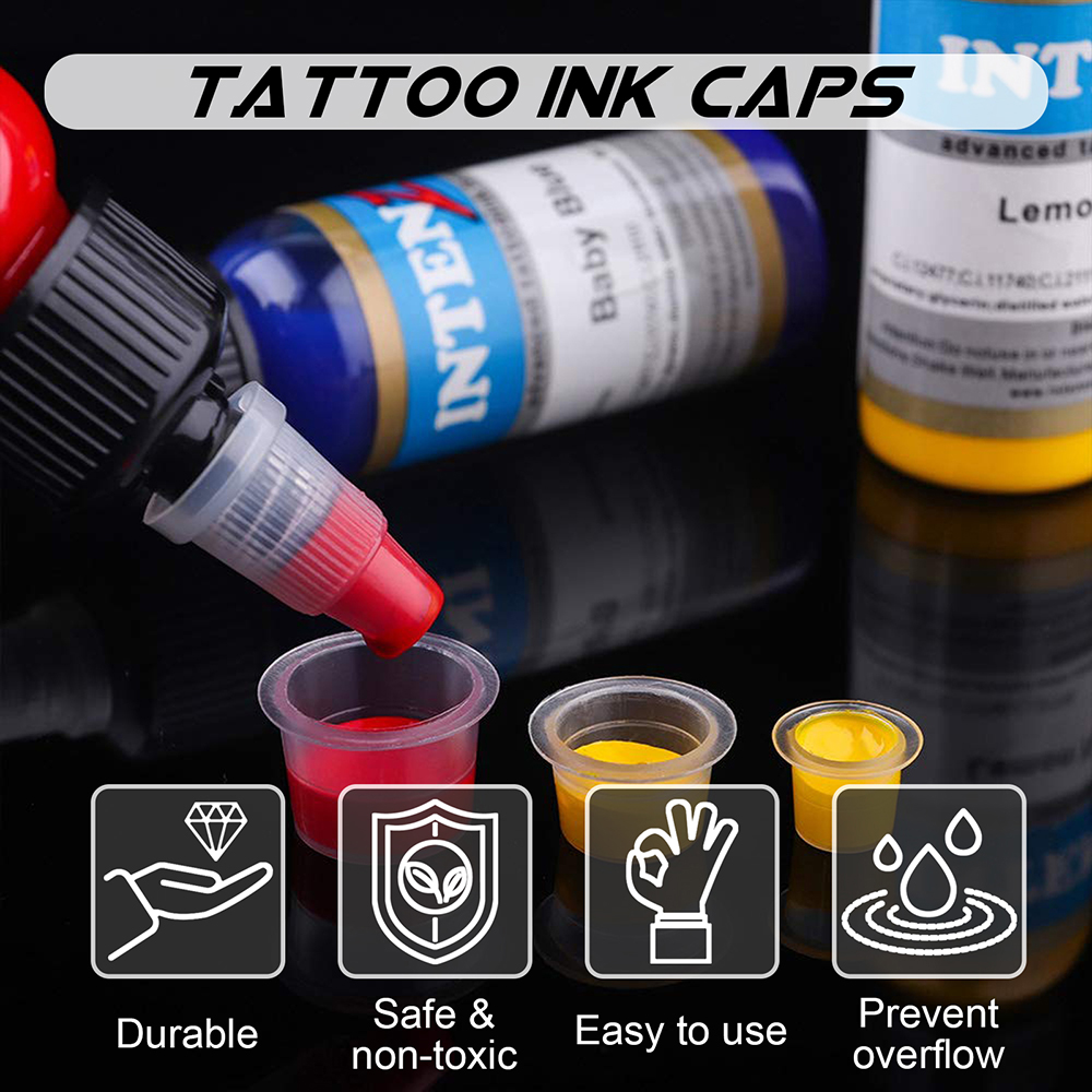 1000/100pcs Disposable Tattoo  - Calligraphy Ink Bottle ulasan dan harga