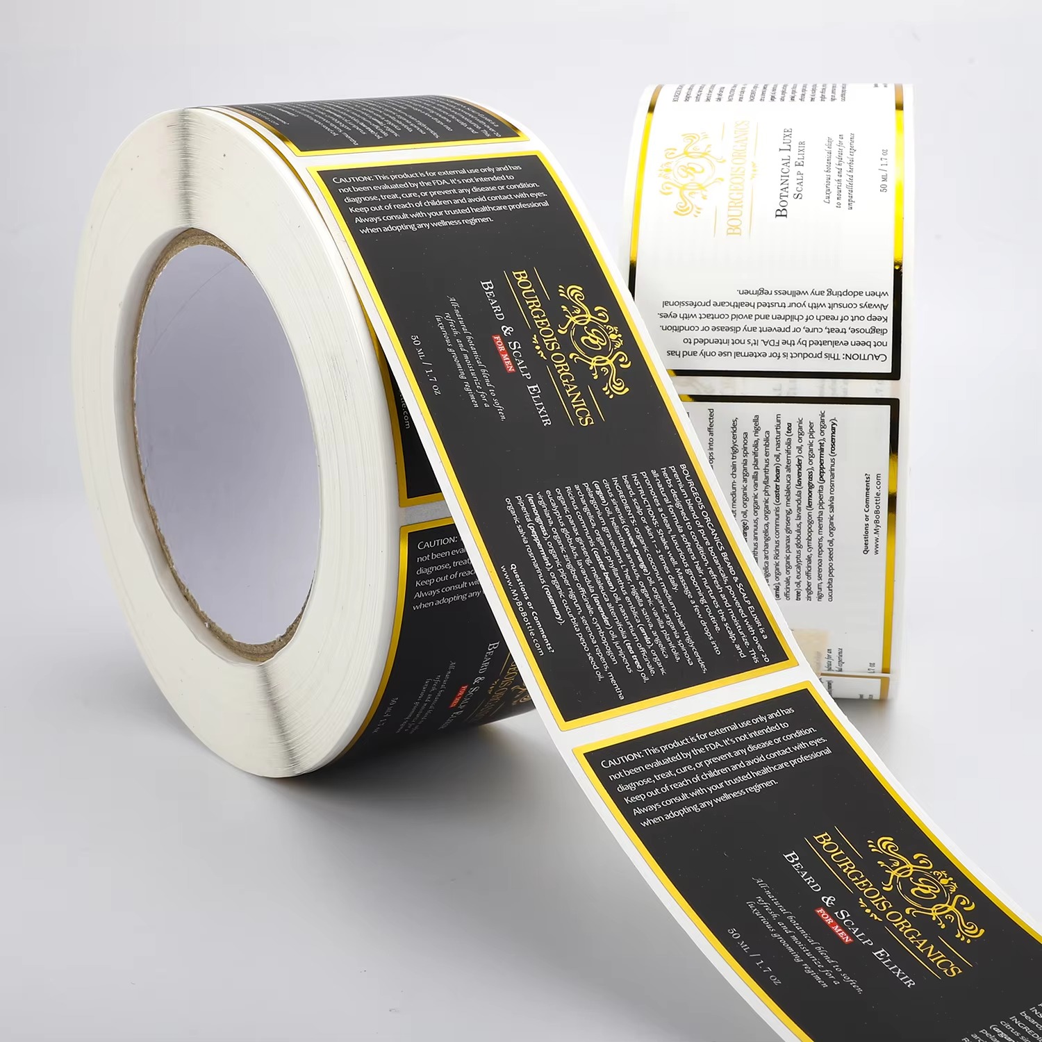 Custom Waterproof | White Viny - Sticker Label Roll ulasan dan harga