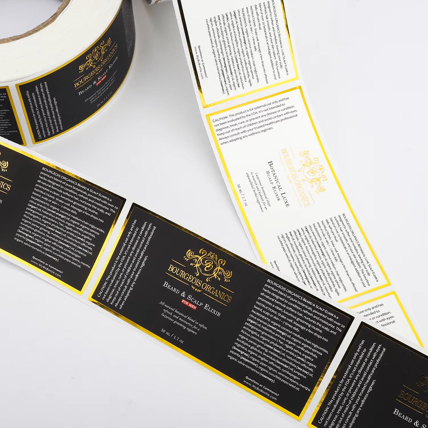 Custom Waterproof | White Viny - Sticker Label Roll ulasan dan harga