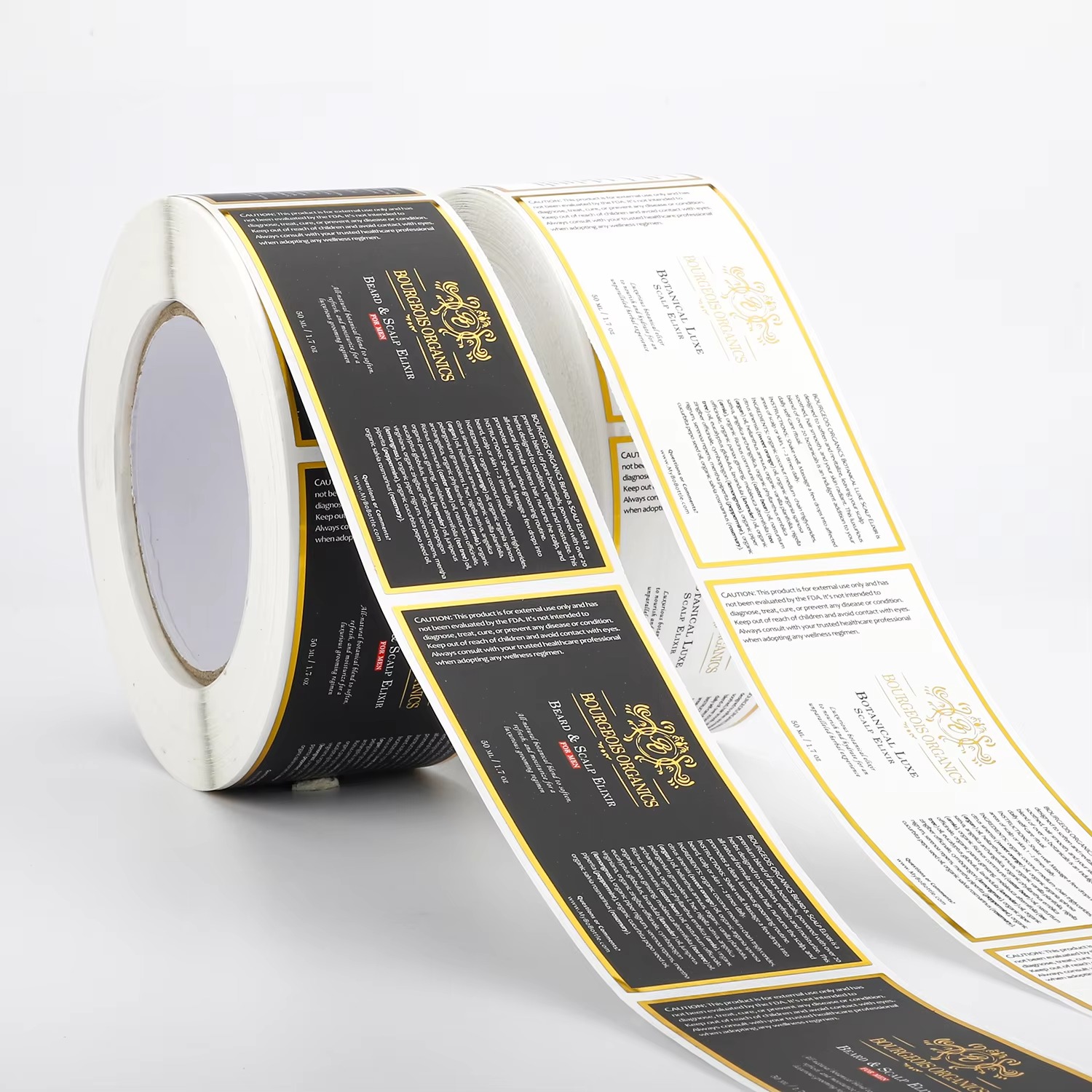 Custom Waterproof | White Viny - Sticker Label Roll ulasan dan harga