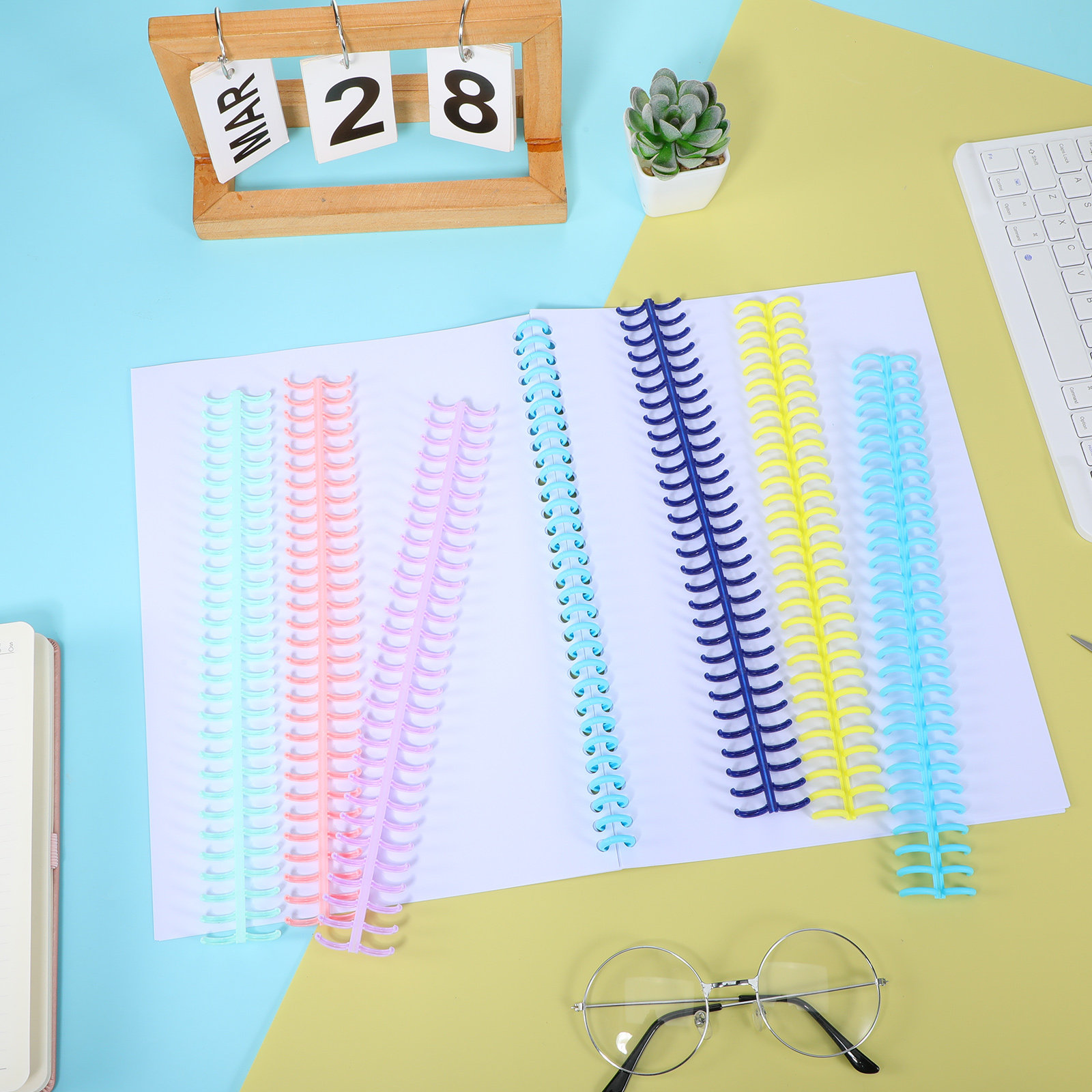 12Pcs Binding Spines Plastic C - Binding Comb Plastic ulasan dan harga