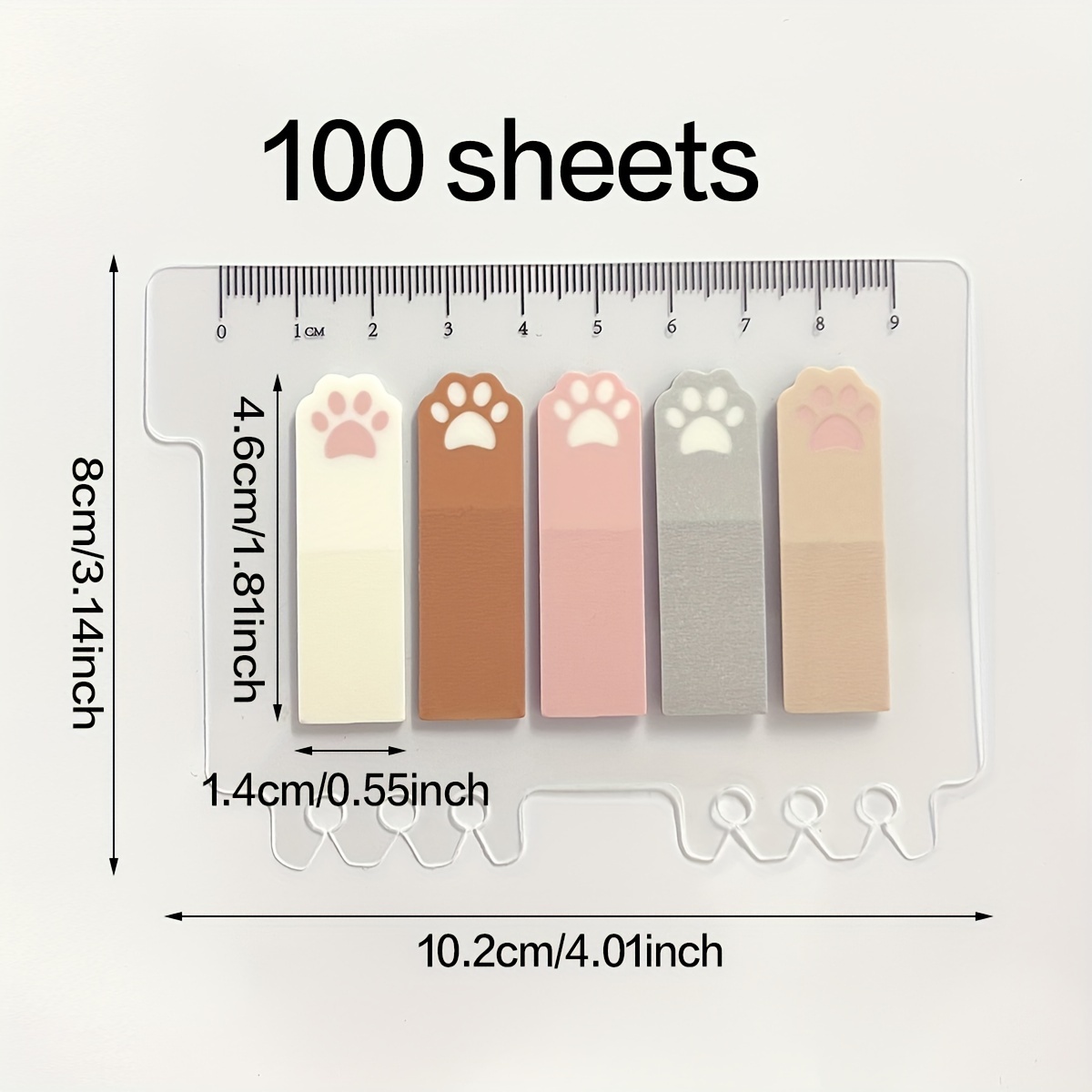 Cute Cat Paw PET Index Tabs, T - Index Tab Divider ulasan dan harga