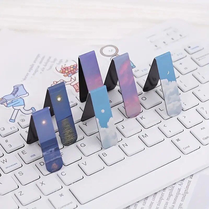 2Pcs/Set Fantasy Clouds Bookma - Paperclip Magnetic Set ulasan dan harga