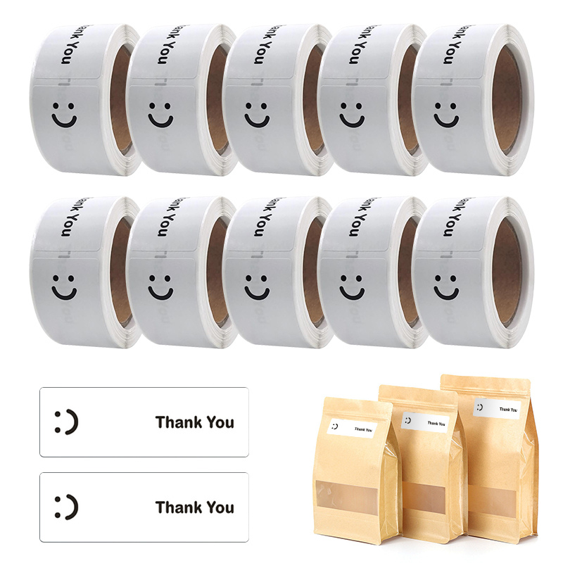 KAYSION 120Pcs/Roll Thank You  - Sticker Label Roll ulasan dan harga
