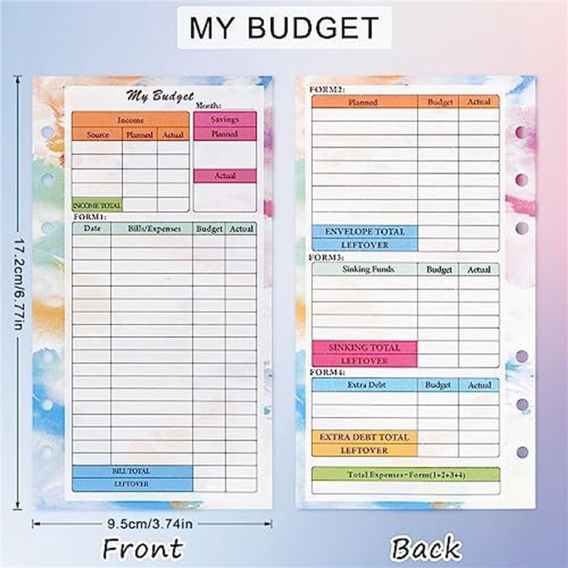 N36R-2 Set A6 Budget Planner R - Planner Weekly Budget ulasan dan harga