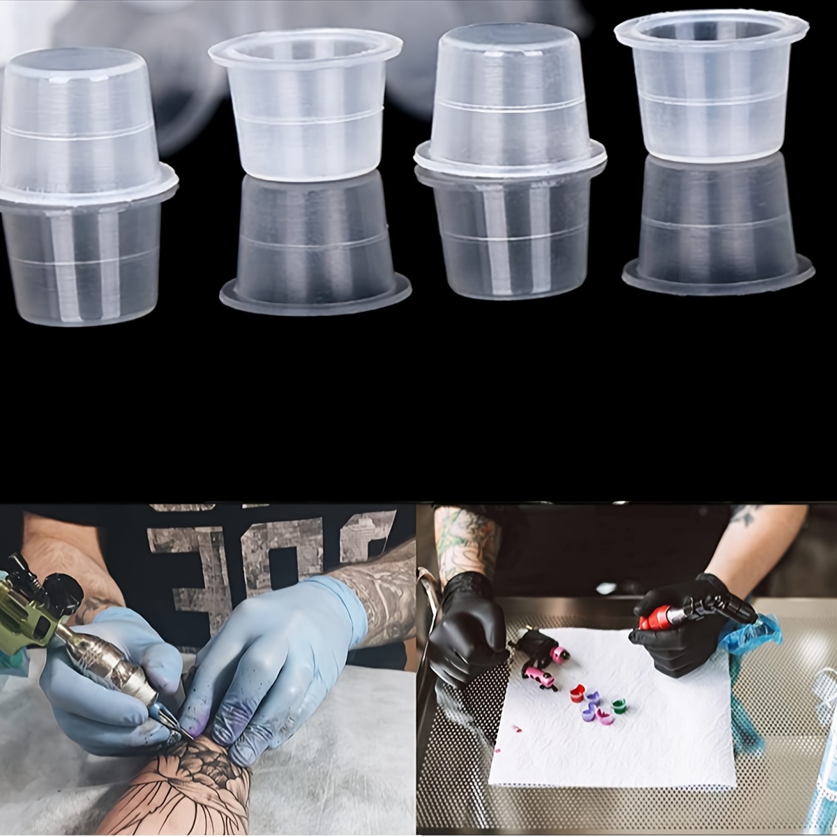 100/1000pcs Tattoo Large Mediu - Calligraphy Ink Bottle ulasan dan harga