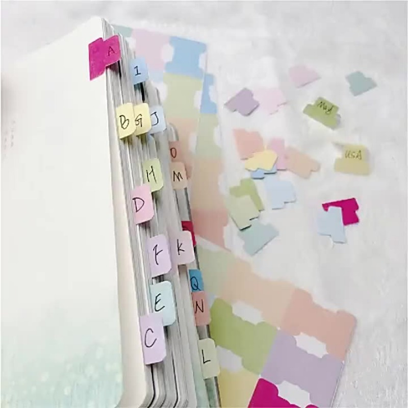 Colorful Sticky Index Tabs - W - Index Tab Divider ulasan dan harga