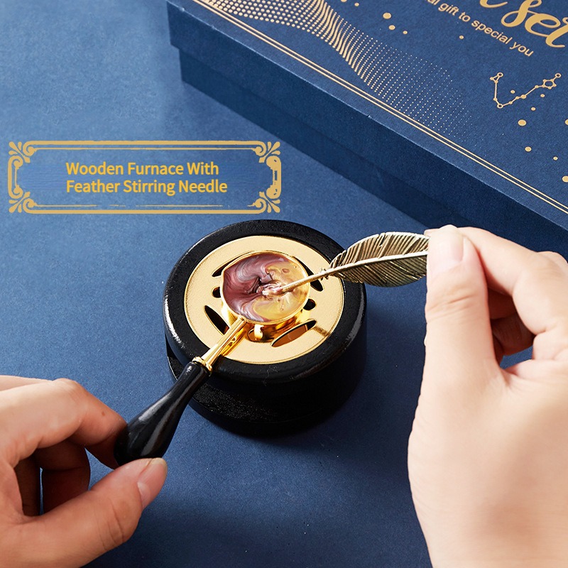 Starry Fire Lacquer Stamp Set  - Wax Seal Stamp Kit ulasan dan harga