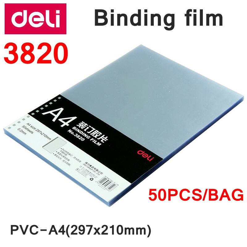 50PCS Deli 3820 A4 PVC Comb Bi - Binding Comb Plastic ulasan dan harga