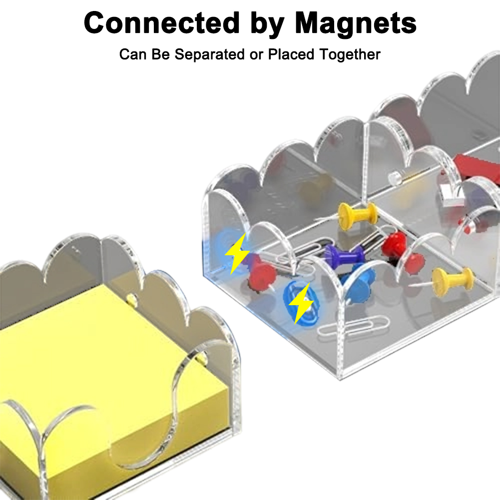 Magnetic 3-in-1 Acrylic Sticky - Paperclip Magnetic Set ulasan dan harga