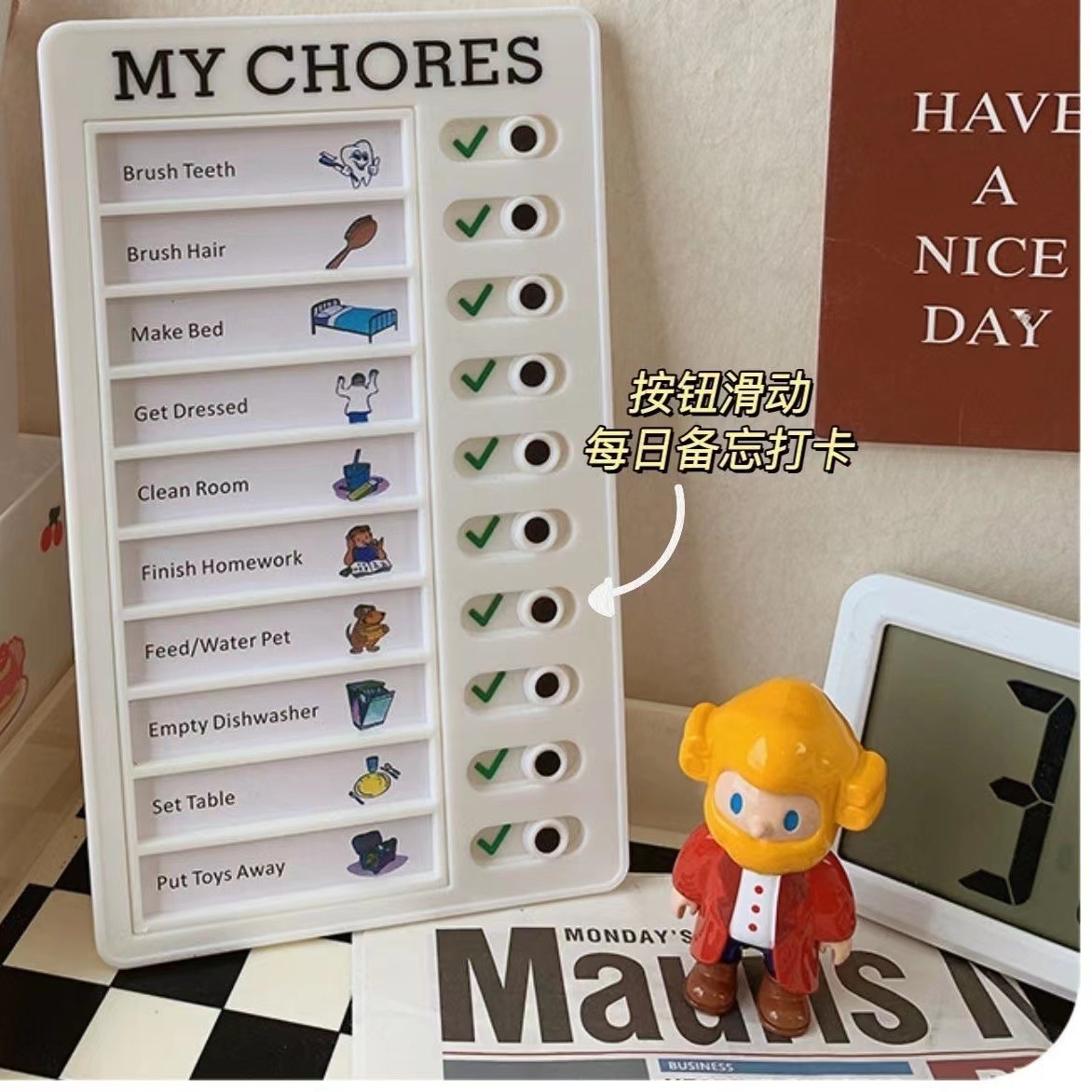 Ins Self Discipline Check List - Office Stationery Supply List ulasan dan harga