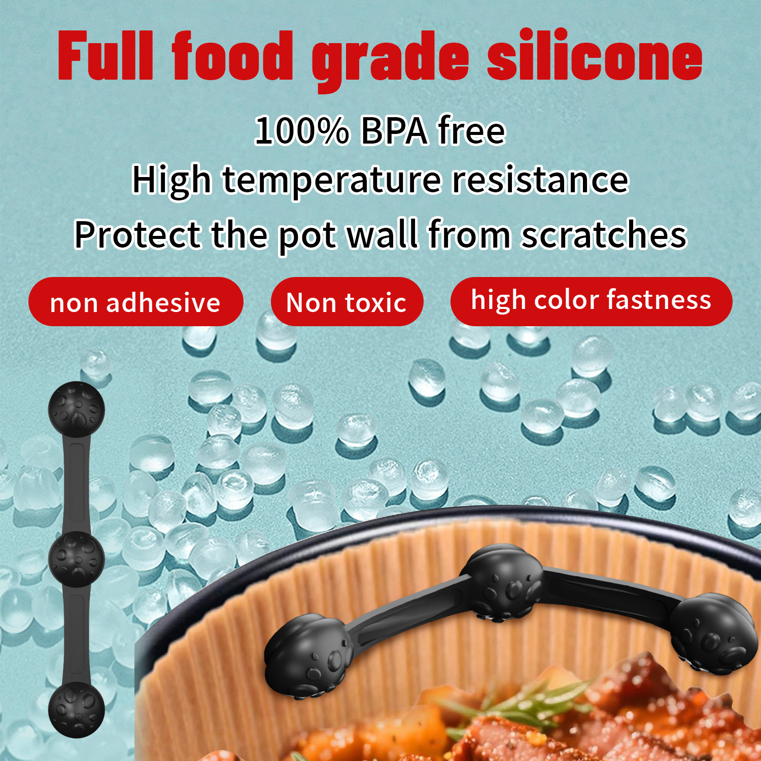 1/2sets Silicone Air Fryer Mag - Paperclip Magnetic Set ulasan dan harga