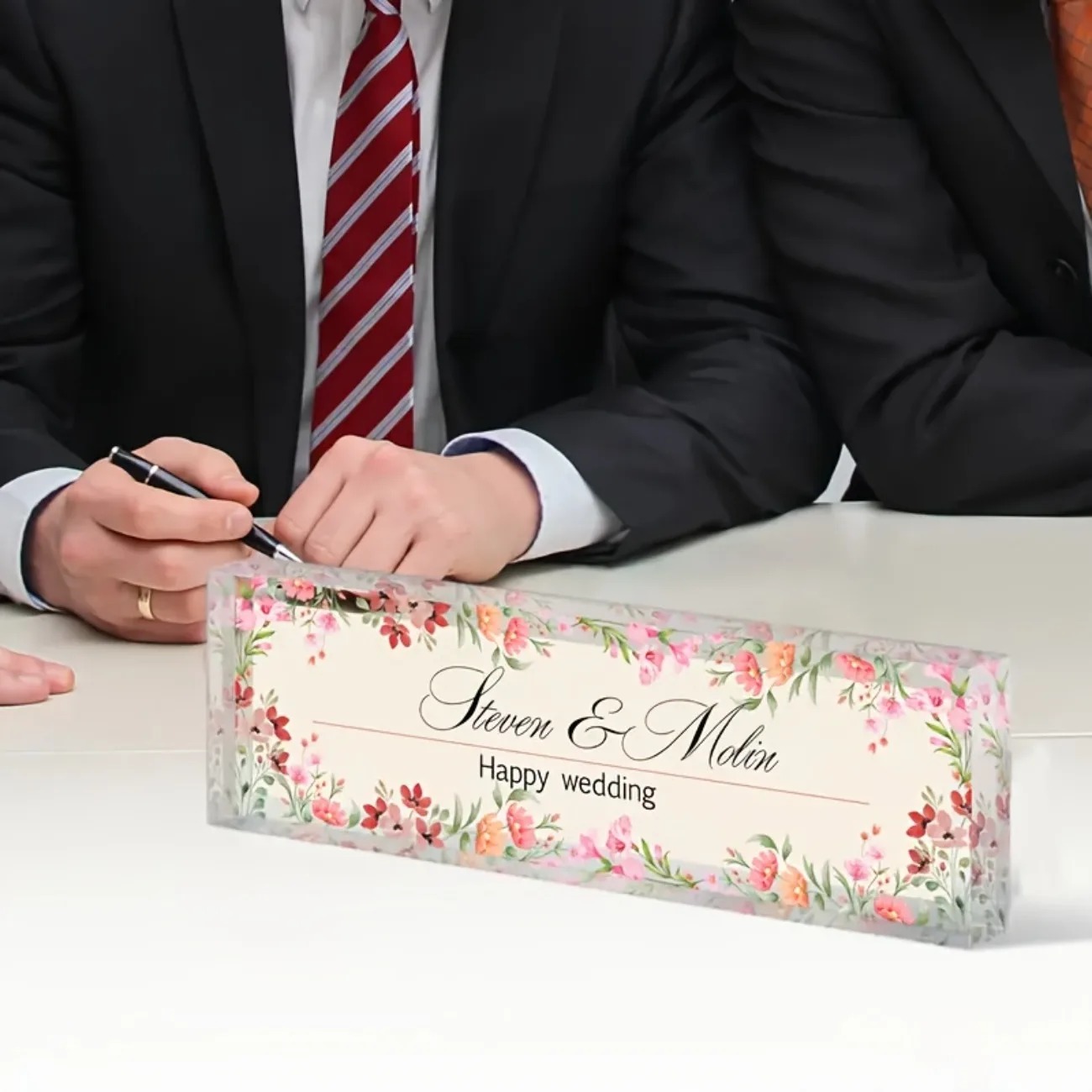Customizable 2D Acrylic Desk N - Desk Name Plate ulasan dan harga